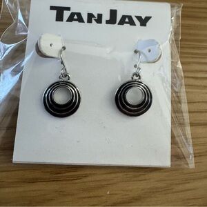 TanJay Silver and Black Earrings - NWT